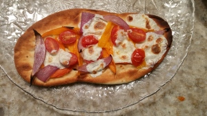Roasted Veggie and Tomato Pizza